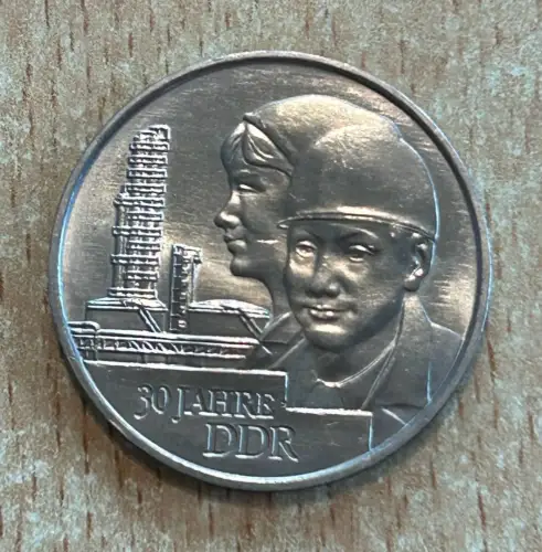 DDR Münze 20 Mark 30 Jahre DDR 1979 Gedenkmünze