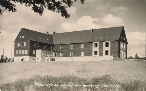 AK Schwarzenberg Jugendherberge auf Aschberg Sachsen Erzgebirge 1931 Postkarte