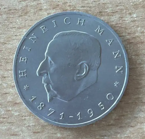 20 Mark 1971 Heinrich Mann DDR Gedenkmünze