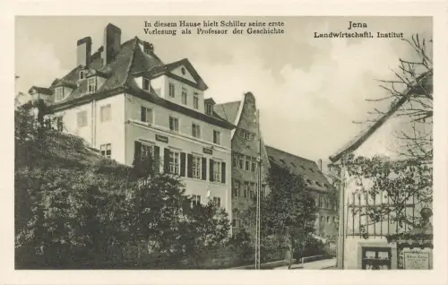 AK Jena Landwirtschaftliches Institut Thüringen ungelaufen Postkarte
