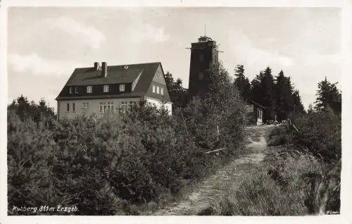 AK Kuhberg Neues Berghaus Sachsen Erzgebirge 1940 gelaufen Postkarte
