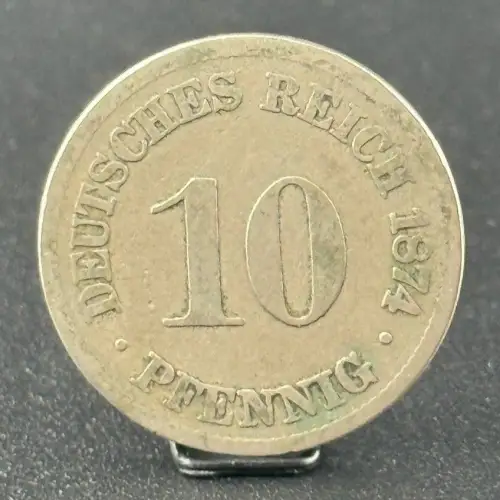 10 Pfennig 1874 B Deutsches Kaiserreich