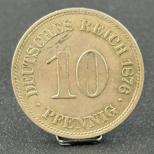 10 Pfennig 1876 E Deutsches Kaiserreich