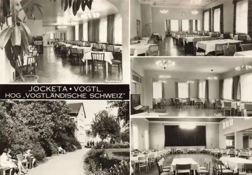 DDR AK Jocketa HOG Cafe Gaststube Saal Sachsen Vogtländische Schweiz