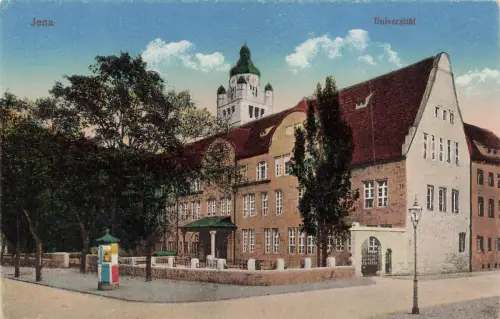 AK Jena Universität Thüringen ungelaufen Postkarte