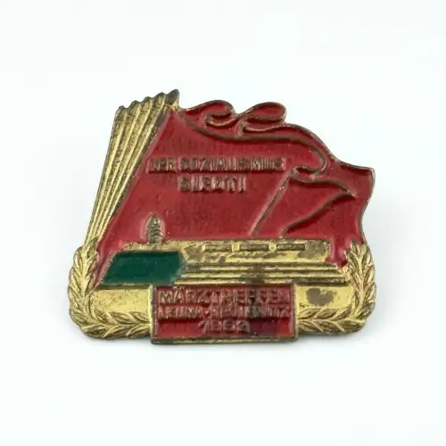 DDR Abzeichen Märztreffen 1962 Leuna-Kröllwitz