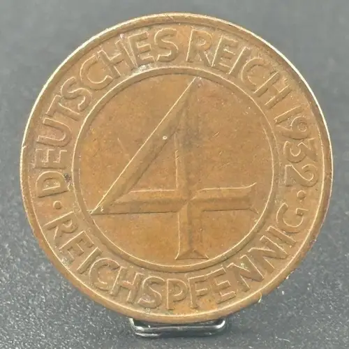 4 Reichspfennig 1932 A Weimarer Republik