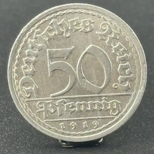50 Pfennig 1919 E Weimarer Republik