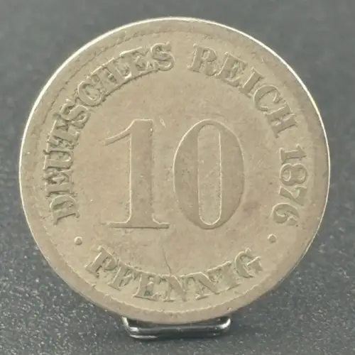 10 Pfennig 1876 G Deutsches Kaiserreich