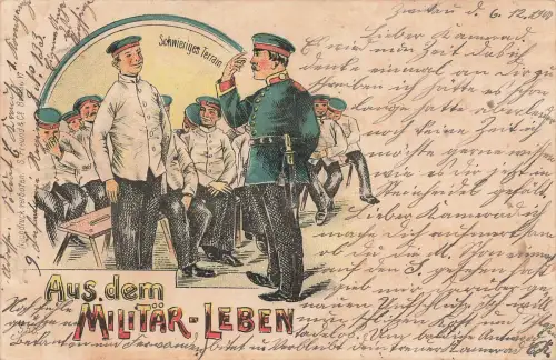 AK 1.WK Aus dem Militär Leben Schwieriges Terrain Patriotika 1900 Litho