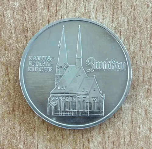 DDR Münze 5 Mark 1989 Katharinen Kirche Zwickau Gedenkmünze
