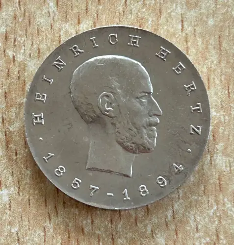 DDR 5 Mark 1969 Heinrich Hertz Gedenkmünze