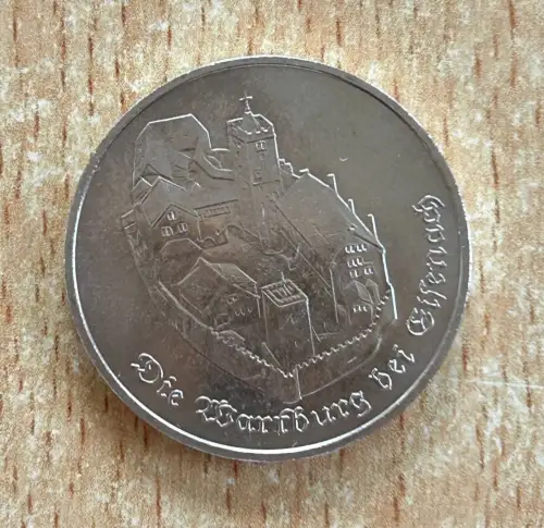 DDR 5 Mark 1982 Wartburg bei Eisenach Gedenkmünze