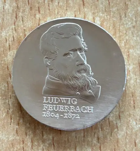 DDR 10 Mark 1979 Ludwig Feuerbach Silber Gedenkmünze