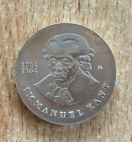 DDR 20 Mark Immanuel Kant 1974 Silber Gedenkmünze