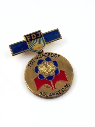 DDR FDJ Medaille FDJ -Aufgebot DDR 30