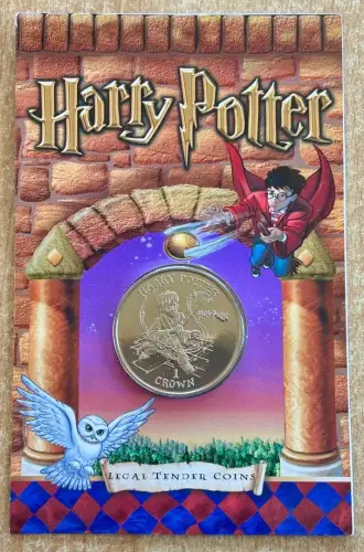 Insel Man 1 Crown 2001 Harry Potter Sammelmünze