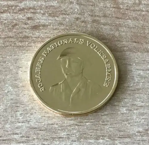 DDR 10 Mark 1976 Volksarmee Vergoldet