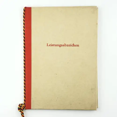 DDR NVA Urkunde Leistungsabzeichen Nationale Volksarmee 1968 Stabswachtmeister