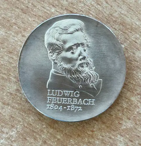 DDR 10 Mark 1979 Ludwig Feuerbach Silber Gedenkmünze