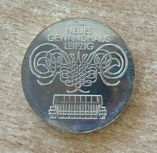 DDR 10 Mark 1982 Gewandhaus Leipzig Silber Gedenkmünze