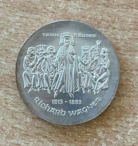 DDR 10 Mark 1983 Richard Wagner Silber Münze