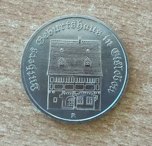 DDR 5 Mark 1983 Luthers Geburtshaus im Eisleben