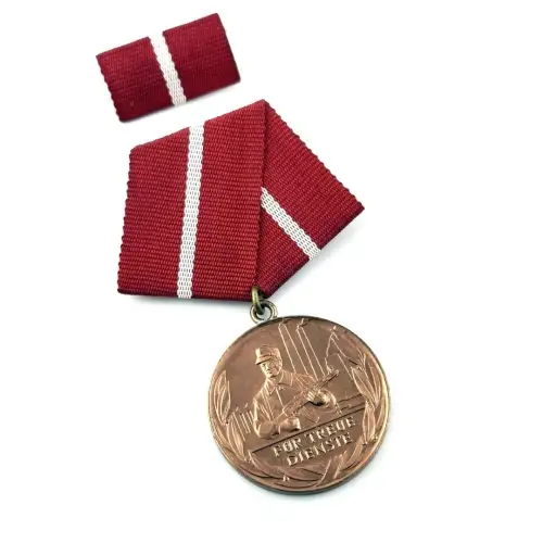 DDR Medaille für treu Dienste in den Kampfgruppen der Arbeiterklasse in Bronze