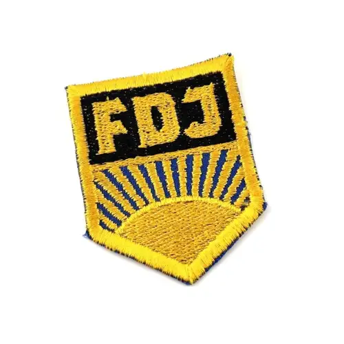 DDR FDJ Aufnäher Stoffabzeichen Freie Deutsche Jugend