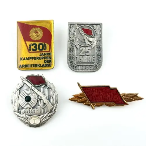 DDR Konvolut 4 Stück Abzeichen Orden Medaillen East German Badge NVA MdI SED #14