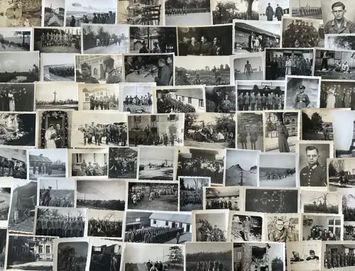 Lot / Konvolut 150 Orig. Fotos Leben deutsche Soldaten Uniform Front 2. WK