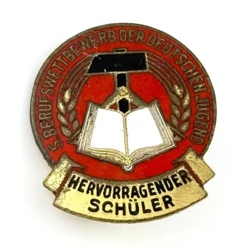 DDR Abzeichen Hervorragender Schüler 5. Berufswettbewerb der Jugend 1953