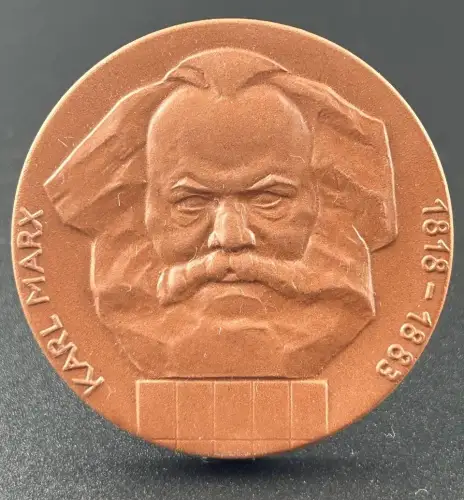 DDR Medaille Karl-Marx-Stadt Portrait Karl-Marx 1818-1883