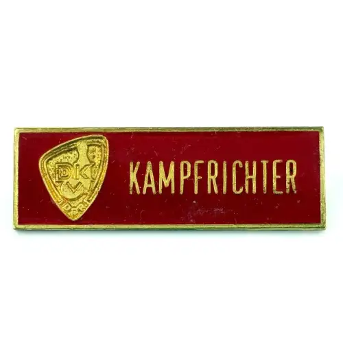 DDR DKV Tätigkeitsabzeichen Kampfrichter Deutscher Kegler-Verband