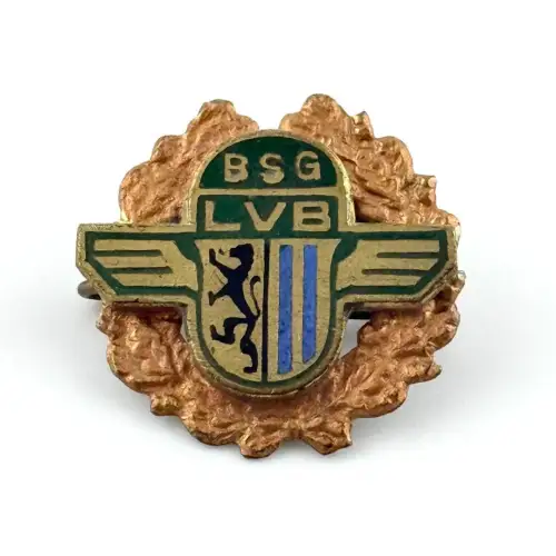 DDR Ehrennadel BSG Leipziger Verkehrsbetriebe LVB in Bronze