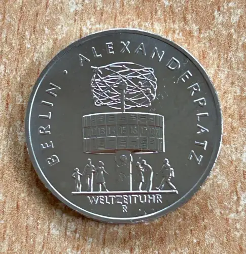 DDR 5 Mark 1987 Berlin Alexanderplatz Gedenkmünze