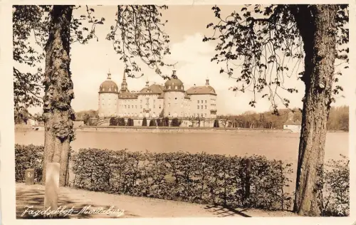 AK Moritzburg Jagdschloss Sachsen Postkarte