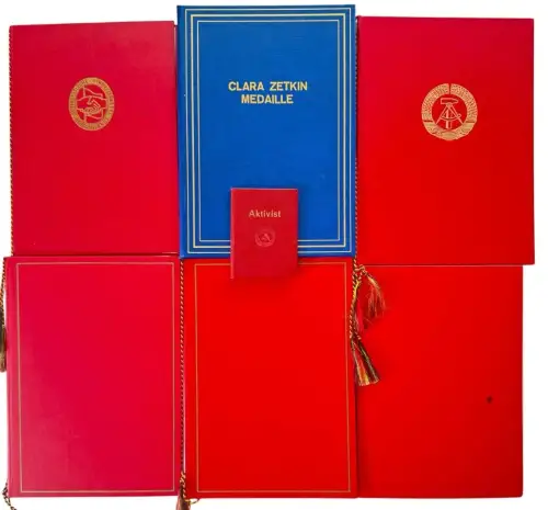 DDR Nachlass LPG Genossenschaftsbäuerin Urkunde Clara-Zetkin-Medaille