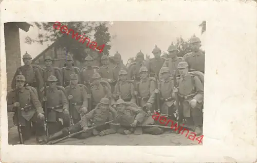 Fotokarte 1.WK Gruppenfoto deutsche Soldaten Pickelhaube 35 Jütebog