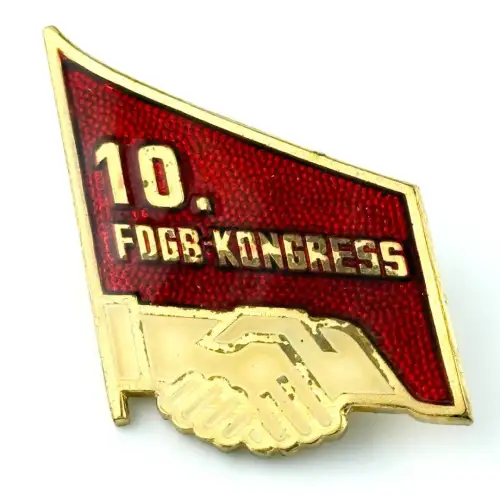 DDR Abzeichen 10. FDGB Kongress