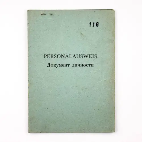 Personalausweis Sowjetische Besatzungszone SBZ 1946