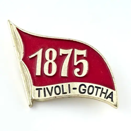 DDR Abzeichen Tivoli - Gotha 1875 Gründungshaus SAP, SDAP, ADAV