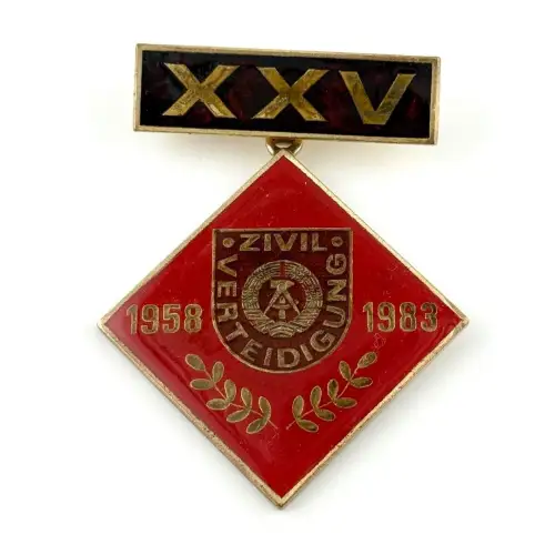 DDR ZV Erinnerungsabzeichen 25. Jahrestag der Zivilverteidigung