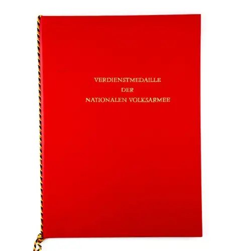 DDR NVA Urkunde Verdienstmedaille der NVA Bronze 1973 Major Stasi