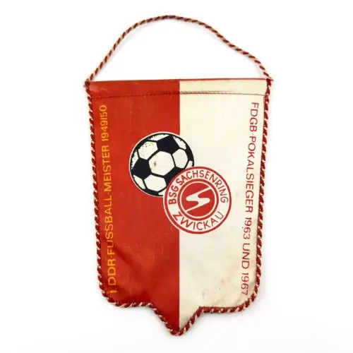 DDR Wimpel BSG Sachsenring Zwickau