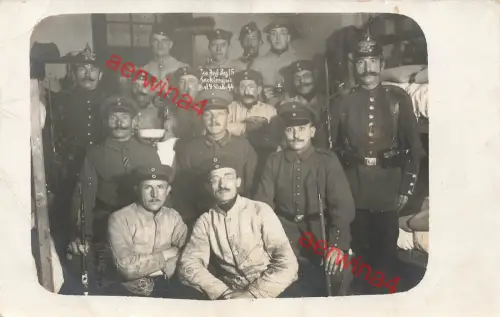 Foto-AK 1.WK Deutsche Soldaten Pickelhaube Res.-Inf.-Regt. 15 Köln