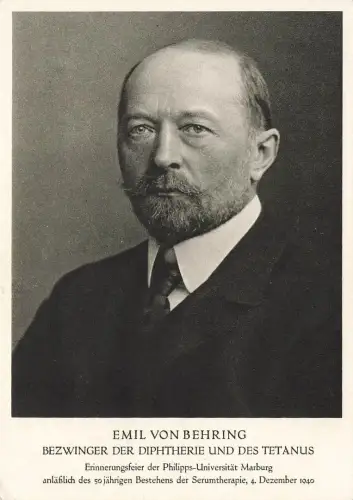 AK Emil von Behring Philipps Universität Marburg 1940 Gedenkpostkarte