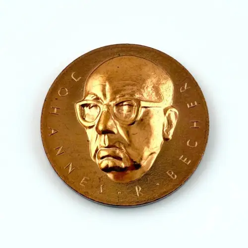 DDR KB Johannes-R.-Becher-Medaille in Bronze Kulturbund der DDR