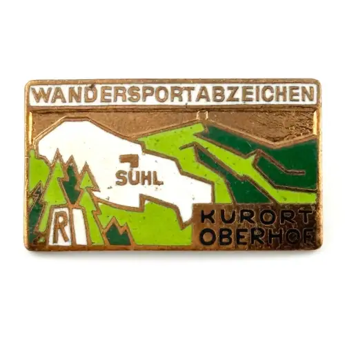DDR Wanderabzeichen Kurort Oberhof Wandersportabzeichen