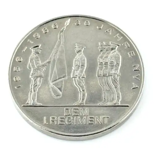 DDR Medaille 30 Jahre NVA dem 1. Regiment J. R. Becher